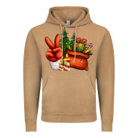 Vintage Camel christmas santa claus peace hand Vintage Hoodie - Jasminsmagicworld