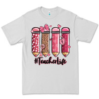 Dove Grey valentine's day teacher life pencils Premium Tee - MaliasSmallBusiness