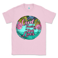 Bubblegum Pink good times and tan lines Classic Tee - JahusDesignShop
