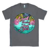 Charcoal Heather good times and tan lines Classic Tee - JahusDesignShop