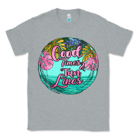 Heather Grey good times and tan lines Classic Tee - JahusDesignShop