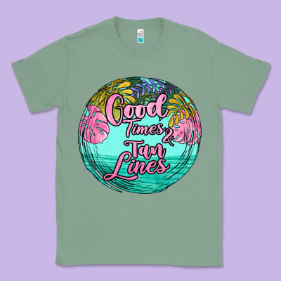 Good Times And Tan Lines Classic Tee Designed By Jahusdesignshop