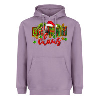Lavender christmas granny claus Heavyweight Hoodie - FaDigitalArtStudio