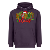 Plum christmas granny claus Heavyweight Hoodie - FaDigitalArtStudio