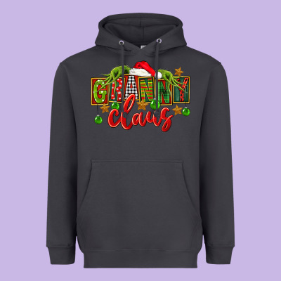 Christmas Granny Claus Heavyweight Hoodie Designed By Fadigitalartstudio