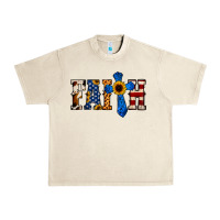 Sandshell faith  th of july cross Urban Heavy Tee - Jasminsmagicworld