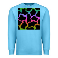 Ocean Blue cow glitter seamless pattern Premium Sweatshirt - BundleAndBundleShop