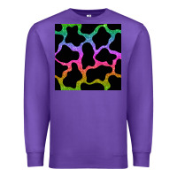 Purple cow glitter seamless pattern Premium Sweatshirt - BundleAndBundleShop