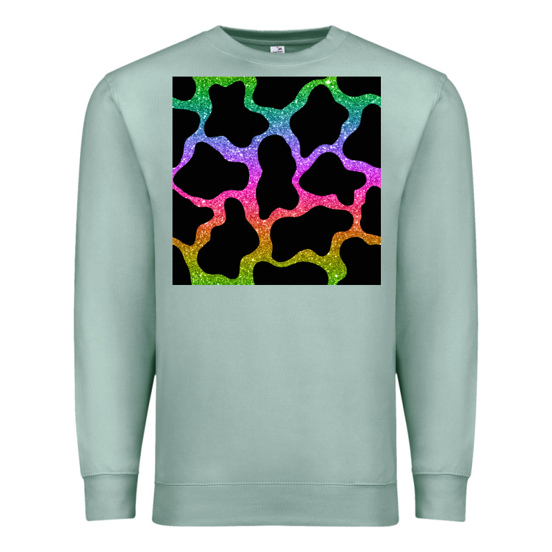 Cow Glitter Seamless Pattern Premium Sweatshirt by BundleAndBundleShop | Teevron