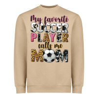 Mushroom my favorite soccer player calls me mom Heavyweight Sweatshirt - CowGirlArtShop