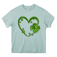 Arona st patricks day shamrock heart Heavy Core Tee - MaliasSmallBusiness