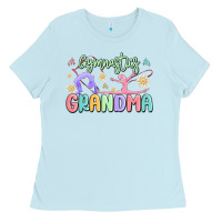 Baby Blue gymnastics grandma Ladies Tee - MaliasSmallBusiness