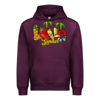 Mauve Wine love summer Urban Hoodie - RacoonDesign