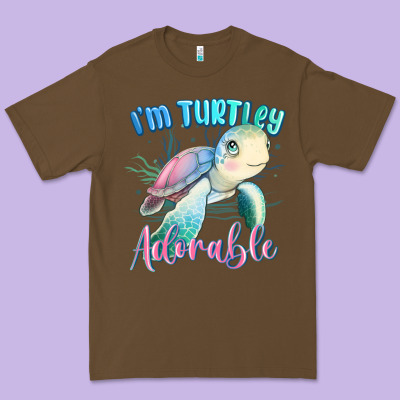 Im Turtley Adorable Turtle Premium Tee Designed By Maliassmallbusiness