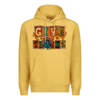 Antique Gold Give Thanks Thanksgiving Premium Hoodie - FaDigitalArtStudio