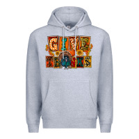 Heather Grey Give Thanks Thanksgiving Premium Hoodie - FaDigitalArtStudio