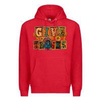 Red Give Thanks Thanksgiving Premium Hoodie - FaDigitalArtStudio