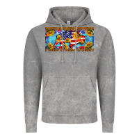 Cloud Rock bison amerıcan flag  license plate template Vintage Hoodie - BarkalooDesign