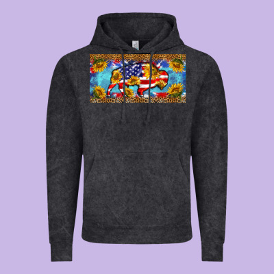 Bison Amerıcan Flag  License Plate Template Vintage Hoodie Designed By Barkaloodesign