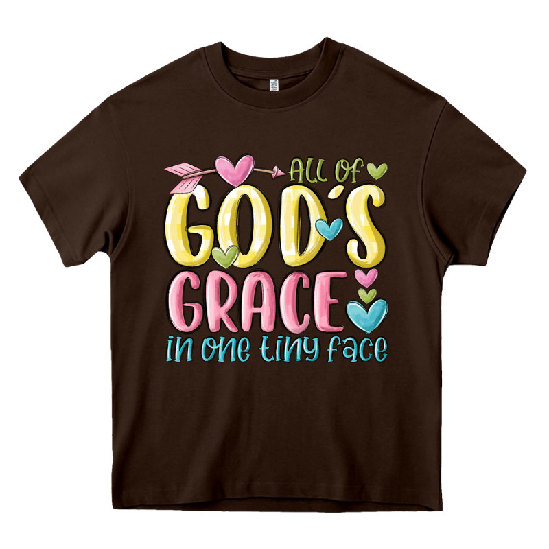 All Of God's Grace In One Tiny Face Heavy Core Tee by MaliasSmallBusiness | Teevron