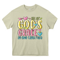 Mossy all of god's grace in one tiny face Heavy Core Tee - MaliasSmallBusiness