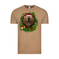 Christmas Bear  Wreath Vintage Tee | Teevron