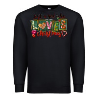 Black Just A Girl Who Loves Christmas Premium Sweatshirt - FaDigitalArtStudio