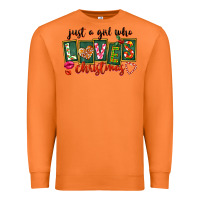 Carrot Just A Girl Who Loves Christmas Premium Sweatshirt - FaDigitalArtStudio