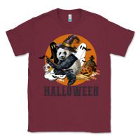 Burgundy hallowen panda Classic Tee - LillyAllenDesigns