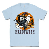 Dusty Blue hallowen panda Classic Tee - LillyAllenDesigns