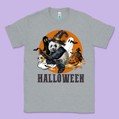 Hallowen Panda Classic Tee Designed By Lillyallendesigns