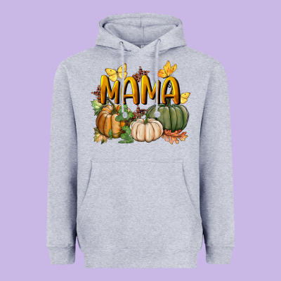 Mama Pumpkin Heavyweight Hoodie Designed By Bundleandbundleshop