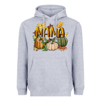 Heather Grey mama pumpkin Heavyweight Hoodie - BundleAndBundleShop