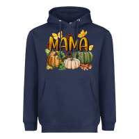 Navy mama pumpkin Heavyweight Hoodie - BundleAndBundleShop
