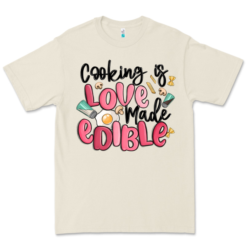 Cooking Is Love Made Edible Premium Tee by MaliasSmallBusiness | Teevron