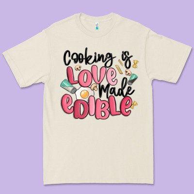 Cooking Is Love Made Edible Premium Tee Designed By Maliassmallbusiness