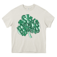 Cream st patrick's day Heavy Core Tee - MaliasSmallBusiness