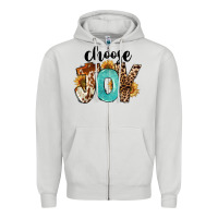 Western Choose Joy Zipper Hoodie | Teevron