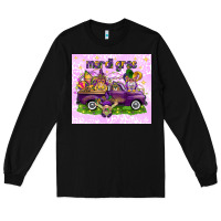 Black Mardi Gras with gnomes Long Sleeve Tee - NancyCooperArtShop