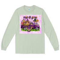 Matcha Mardi Gras with gnomes Long Sleeve Tee - NancyCooperArtShop