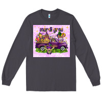 Smoke Mardi Gras with gnomes Long Sleeve Tee - NancyCooperArtShop