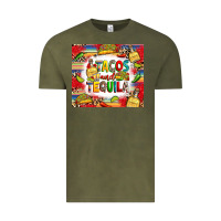 Vintage Olive tacos and tequila Vintage Tee - RanaPortraitStore
