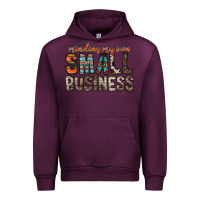 Mauve Wine minding my own small business Urban Hoodie - RacoonDesign