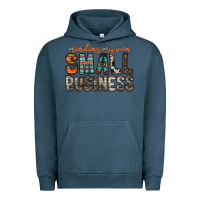 Pigment Midnight Navy minding my own small business Urban Hoodie - RacoonDesign