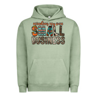 Pigment Oil Green minding my own small business Urban Hoodie - RacoonDesign