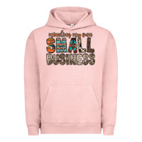 Pigment Salmon minding my own small business Urban Hoodie - RacoonDesign