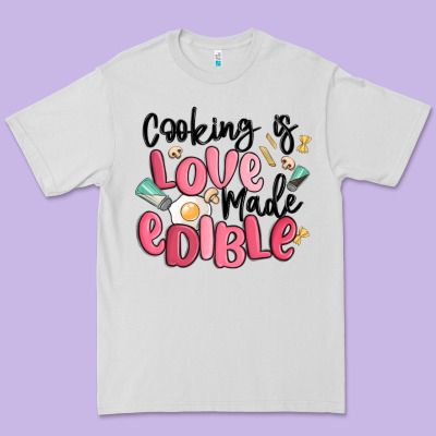 Cooking Is Love Made Edible Premium Tee Designed By Maliassmallbusiness