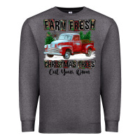 Charcoal Heather Farm Fresh Christmas Trees Cut Your Own Premium Sweatshirt - FaDigitalArtStudio