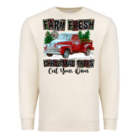 Sandshell Farm Fresh Christmas Trees Cut Your Own Premium Sweatshirt - FaDigitalArtStudio