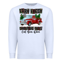 White Farm Fresh Christmas Trees Cut Your Own Premium Sweatshirt - FaDigitalArtStudio